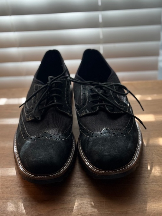 J Murphy Johnston Murphy Duncan Oxford Mens 11M Black Wingtip Dress Casual Shoes main image 11